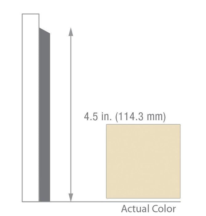 Armstrong Commercial - 4.5 in. Rubber Sculptured Wall Base - Classic Ivory