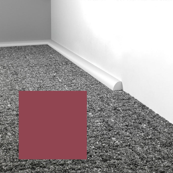 Mohawk - Elemental Edges - .75 in. Quarter Round Rubber Wall Base - Deep Rose