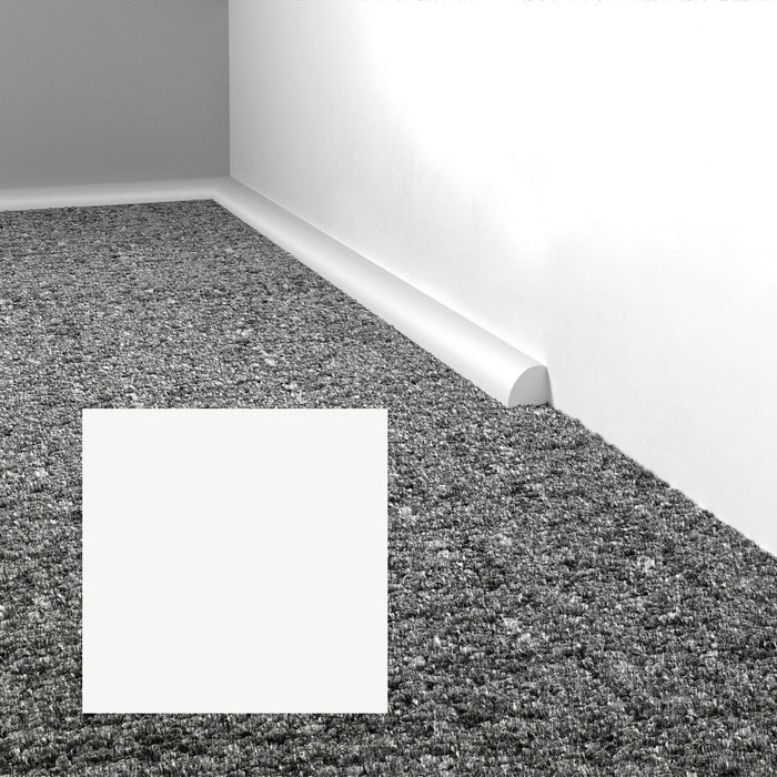 Mohawk - Elemental Edges - .75 in. Quarter Round Rubber Wall Base - White