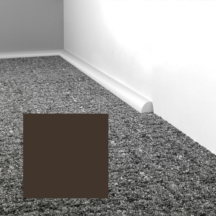Mohawk - Elemental Edges - .75 in. Quarter Round Rubber Wall Base - Charcoal Brown