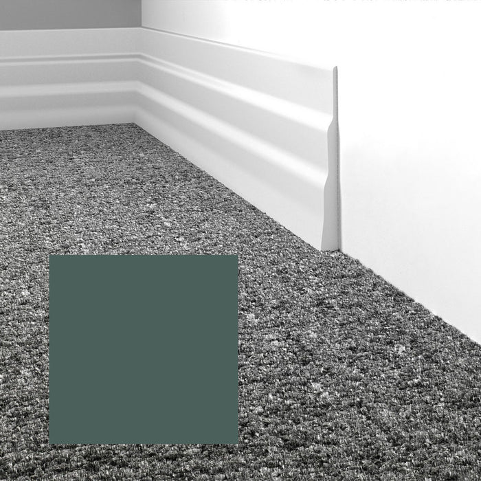 Mohawk - Elemental Edges - 4.5 in. Tapered Wave Rubber Wall Base - Pistachio