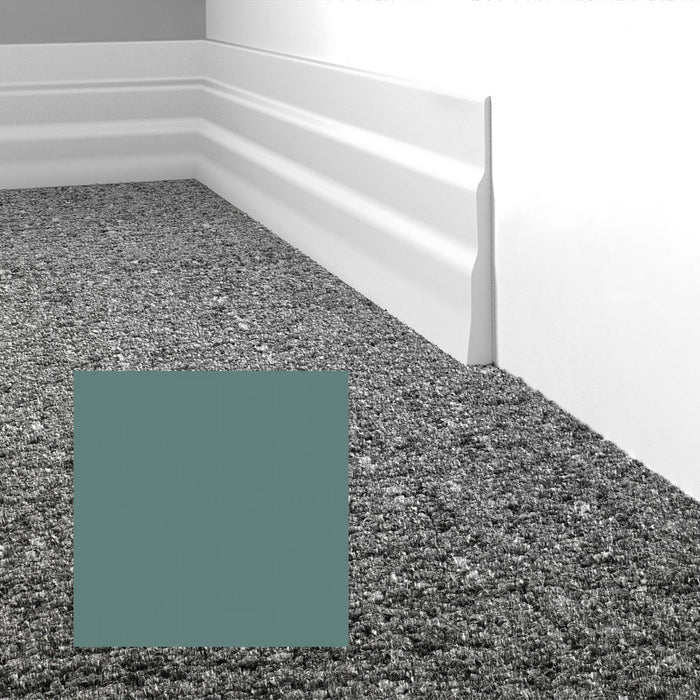 Mohawk - Elemental Edges - 4.5 in. Tapered Wave Rubber Wall Base - Jade