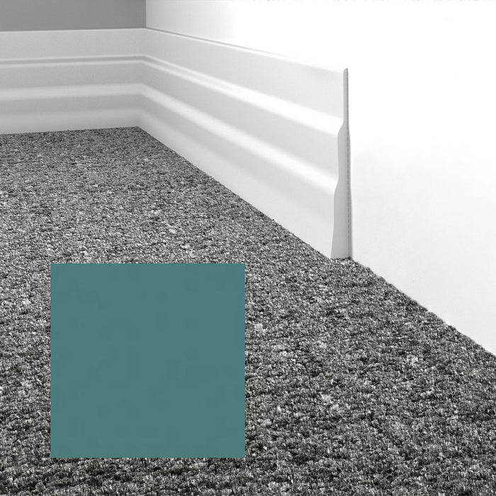 Mohawk - Elemental Edges - 4.5 in. Tapered Wave Rubber Wall Base - Sage