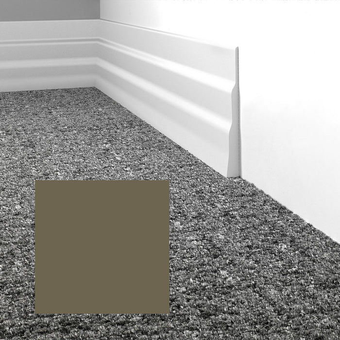 Mohawk - Elemental Edges - 5.5 in. Tapered Wave Rubber Wall Base - Army Green