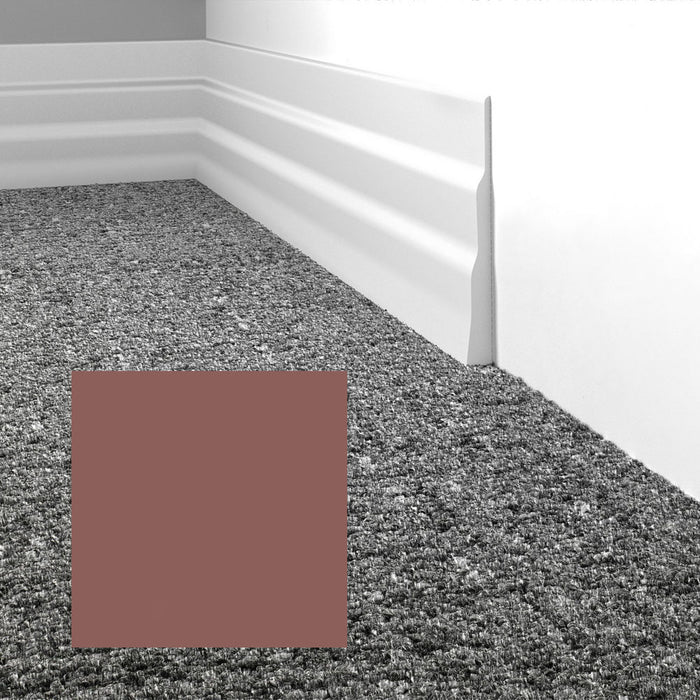 Mohawk - Elemental Edges - 5.5 in. Tapered Wave Rubber Wall Base - Sable