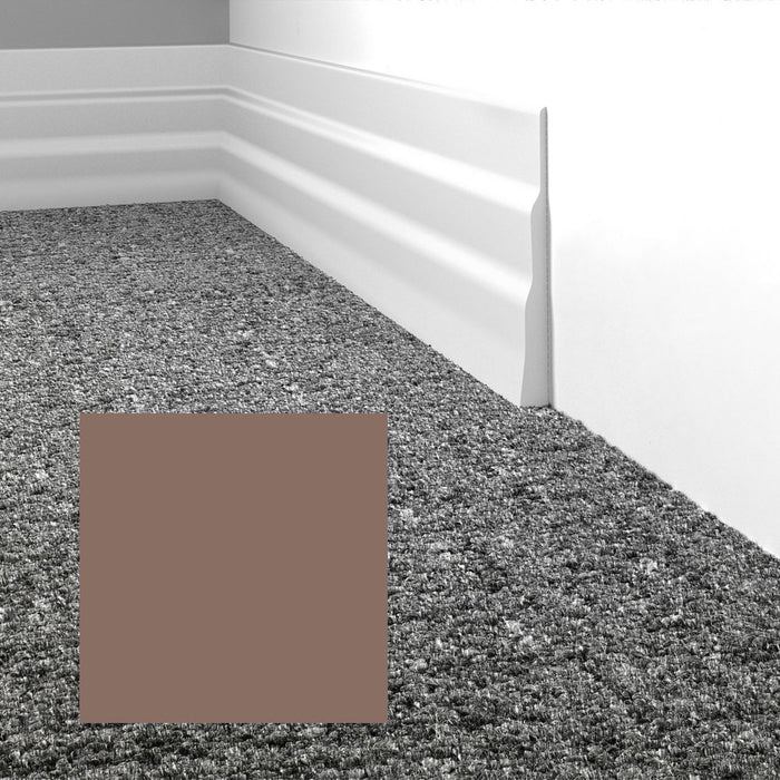 Mohawk - Elemental Edges - 5.5 in. Tapered Wave Rubber Wall Base - Earth