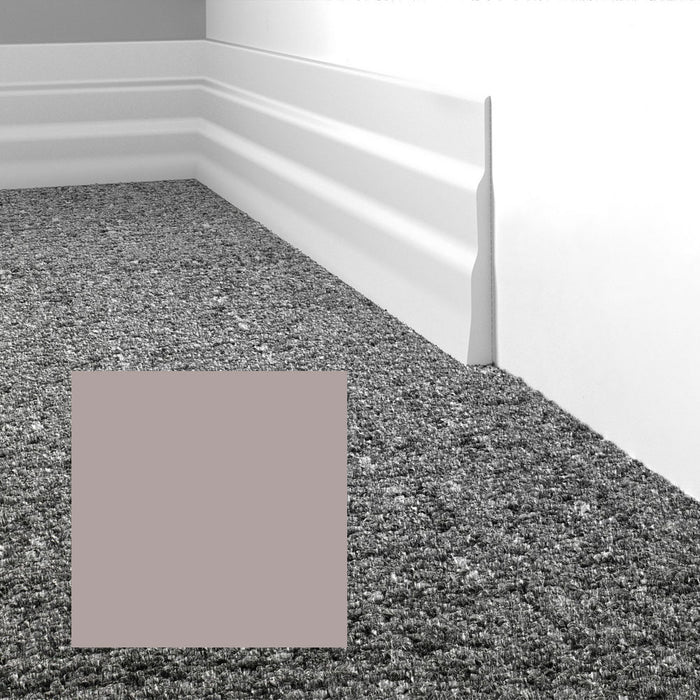 Mohawk - Elemental Edges - 5.5 in. Tapered Wave Rubber Wall Base - Fog