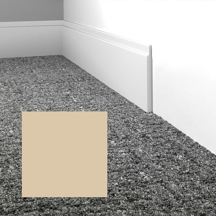 Mohawk - Elemental Edges - 4.5 in. Tilted Edge Rubber Wall Base - Sand