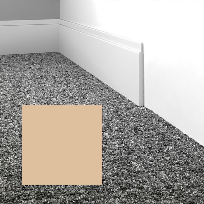 Mohawk - Elemental Edges - 4.5 in. Tilted Edge Rubber Wall Base - Tan