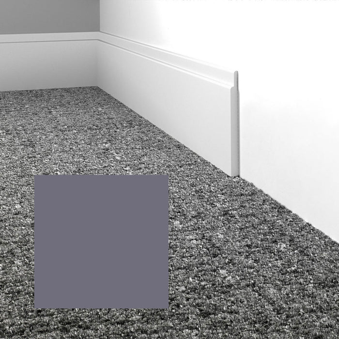 Mohawk - Elemental Edges - 4.5 in. Tilted Edge Rubber Wall Base - Lavender Grey