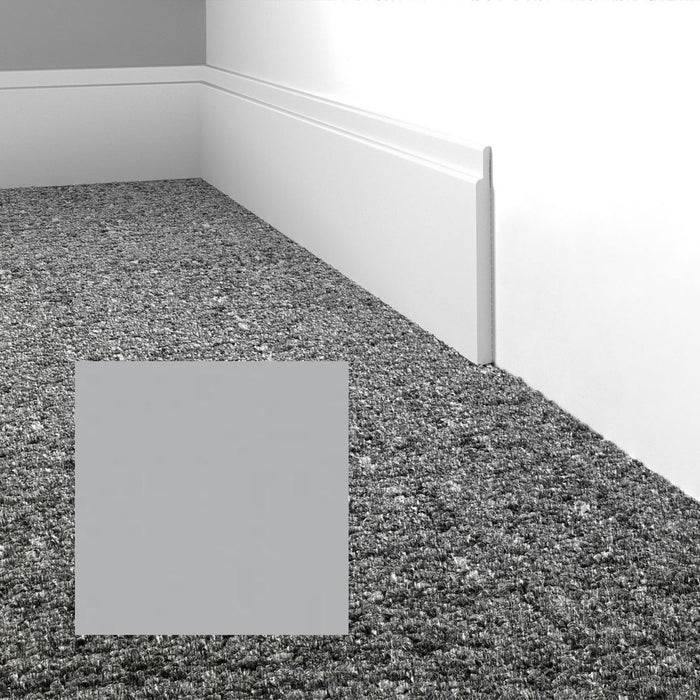 Mohawk - Elemental Edges - 4.5 in. Tilted Edge Rubber Wall Base - Ice Gray