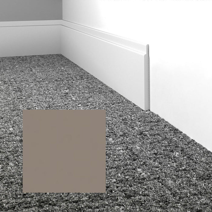 Mohawk - Elemental Edges - 4.5 in. Tilted Edge Rubber Wall Base - Smoke