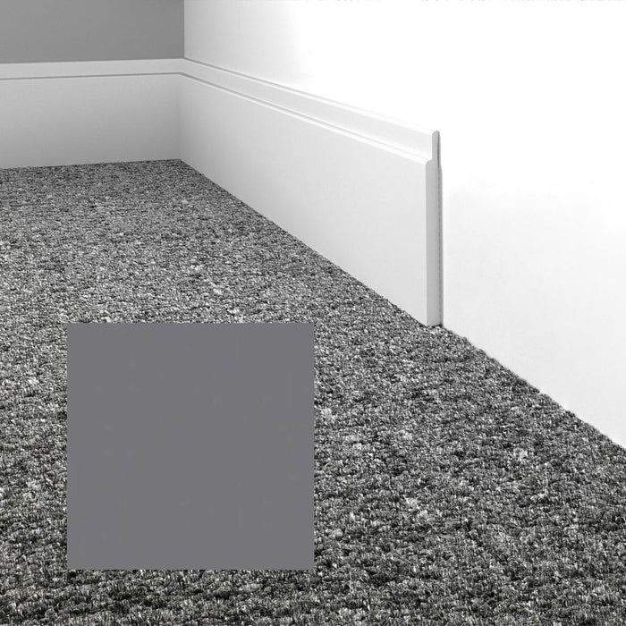 Mohawk - Elemental Edges - 4.5 in. Tilted Edge Rubber Wall Base - Pepper Gray
