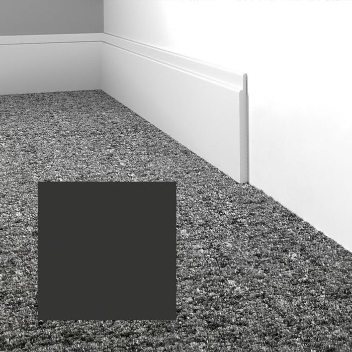 Mohawk - Elemental Edges - 4.5 in. Tilted Edge Rubber Wall Base - Matte Black