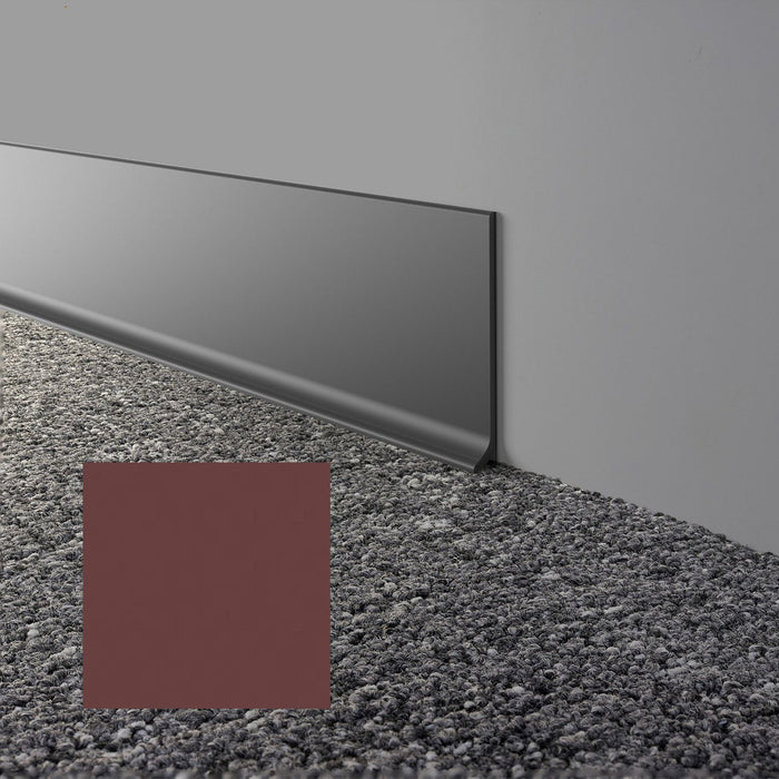 Mohawk - Elemental Edges - 4 in. x 48 in. Cove Rubber Wall Base - Mulberry
