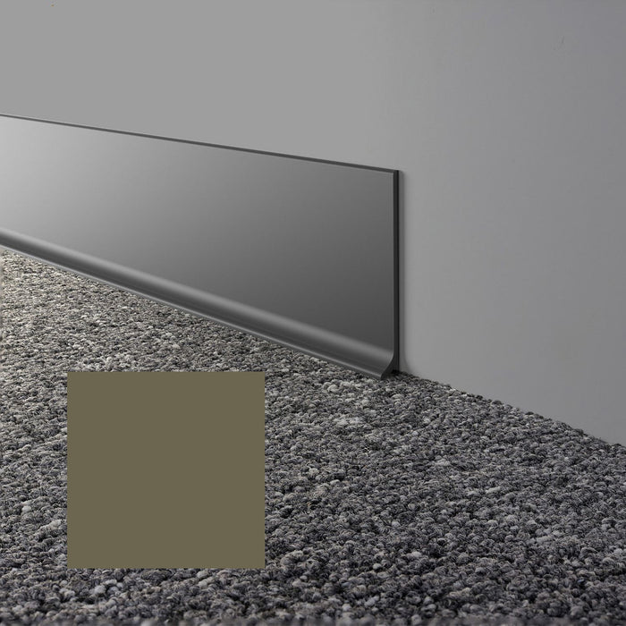Mohawk - Elemental Edges - 4 in. x 48 in. Cove Rubber Wall Base - Army Green