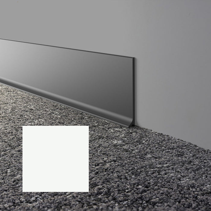 Mohawk - Elemental Edges - 4 in. x 48 in. Cove Rubber Wall Base - White