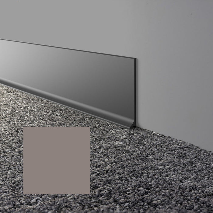 Mohawk - Elemental Edges - 4 in. x 48 in. Cove Rubber Wall Base - Greige
