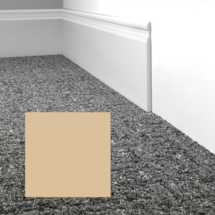 Mohawk - Elemental Edges - 4 in. Crisp Edge Rubber Wall Base - Tan