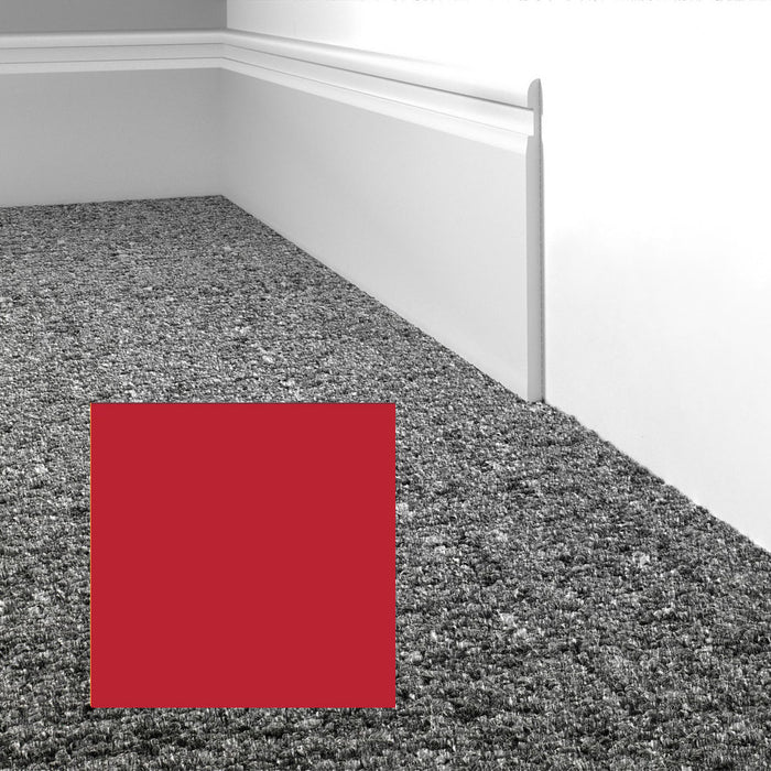 Mohawk - Elemental Edges - 4 in. Crisp Edge Rubber Wall Base - Red