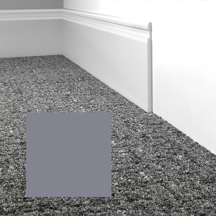 Mohawk - Elemental Edges - 4 in. Crisp Edge Rubber Wall Base - Silver Gray