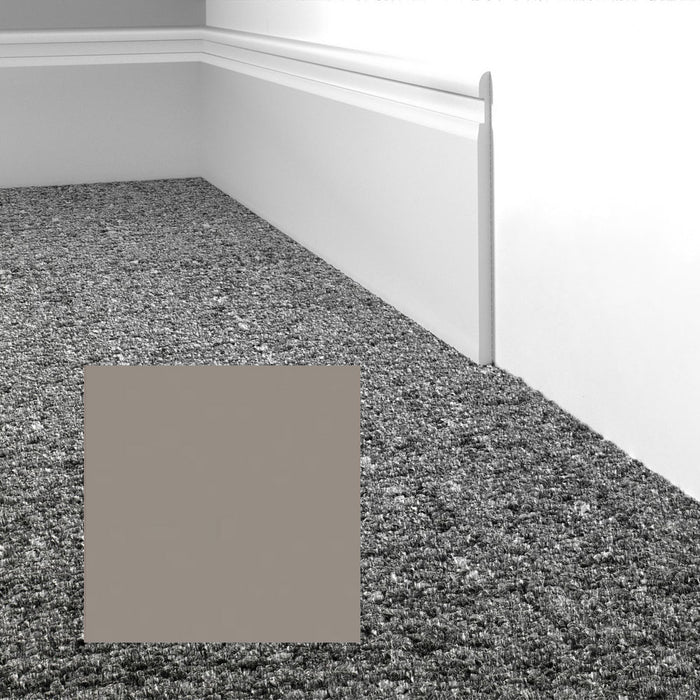 Mohawk - Elemental Edges - 4 in. Crisp Edge Rubber Wall Base - Dust