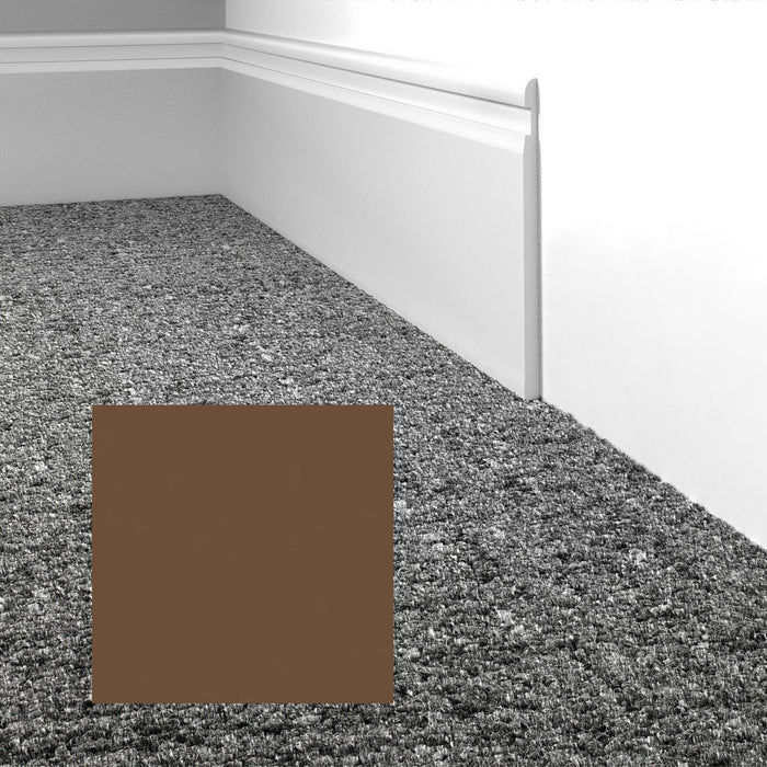 Mohawk - Elemental Edges - 4 in. Crisp Edge Rubber Wall Base - Chocolate