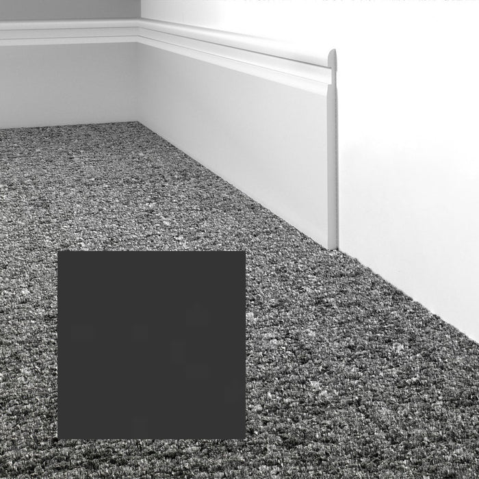 Mohawk - Elemental Edges - 4 in. Crisp Edge Rubber Wall Base - Matte Black
