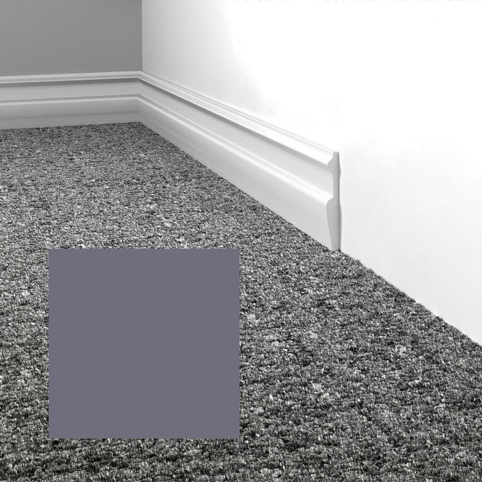 Mohawk - Elemental Edges - 3 in. Edge Lap Rubber Wall Base - Lavender Grey