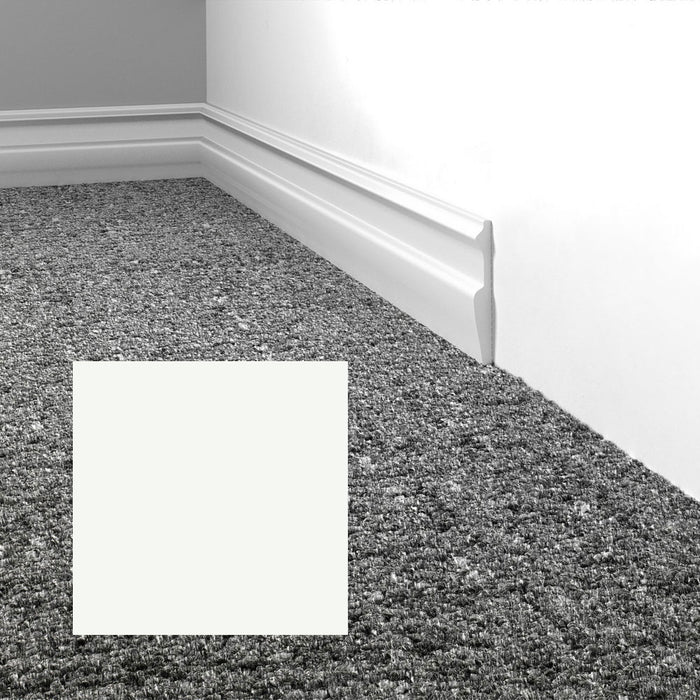 Mohawk - Elemental Edges - 3 in. Edge Lap Rubber Wall Base - White