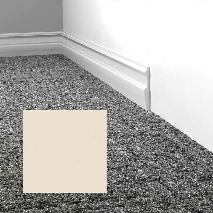 Mohawk - Elemental Edges - 3 in. Edge Lap Rubber Wall Base - Cream