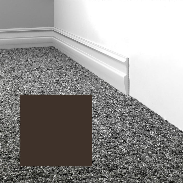 Mohawk - Elemental Edges - 3 in. Edge Lap Rubber Wall Base - Dark Chocolate