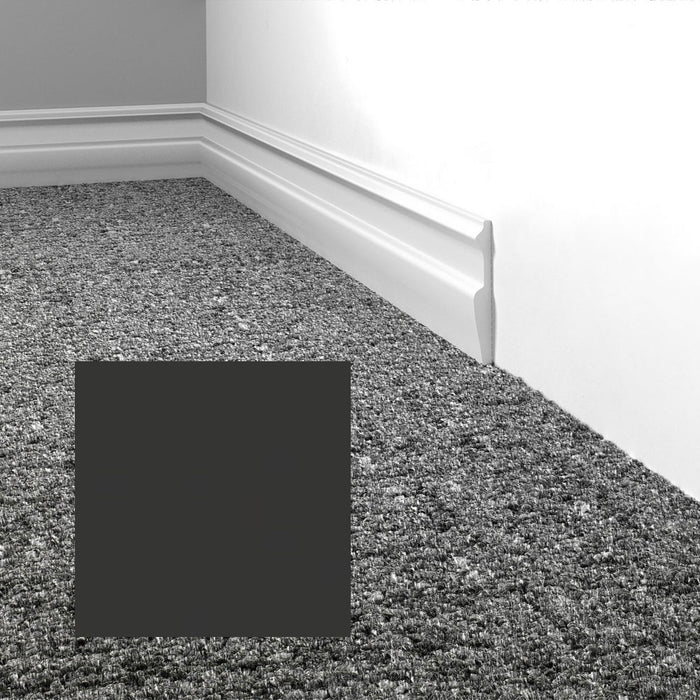 Mohawk - Elemental Edges - 3 in. Edge Lap Rubber Wall Base - Matte Black