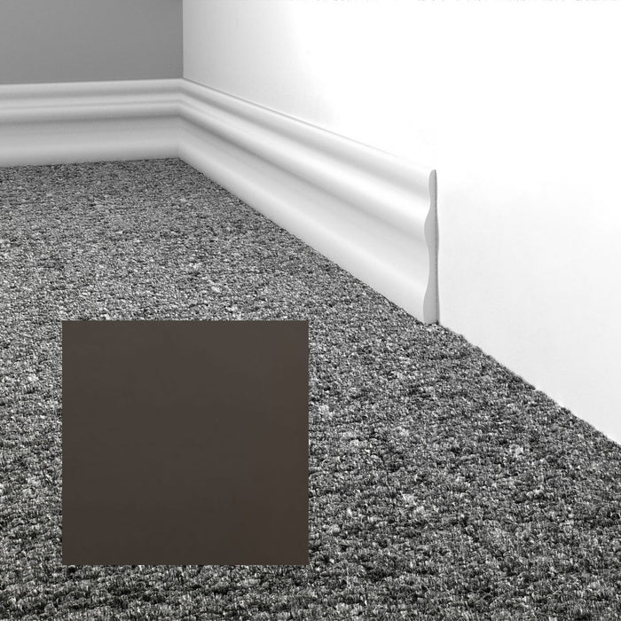 Mohawk - Elemental Edges - 3.5 in. Module Rubber Wall Base - Deep Chestnut