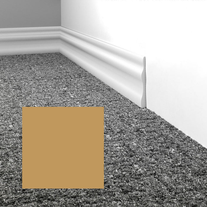Mohawk - Elemental Edges - 3.5 in. Module Rubber Wall Base - Mustard