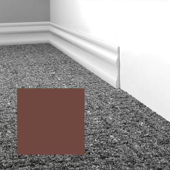 Mohawk - Elemental Edges - 3.5 in. Module Rubber Wall Base - Cherry Wood