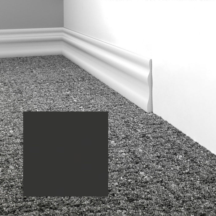 Mohawk - Elemental Edges - 3.5 in. Module Rubber Wall Base - Matte Black