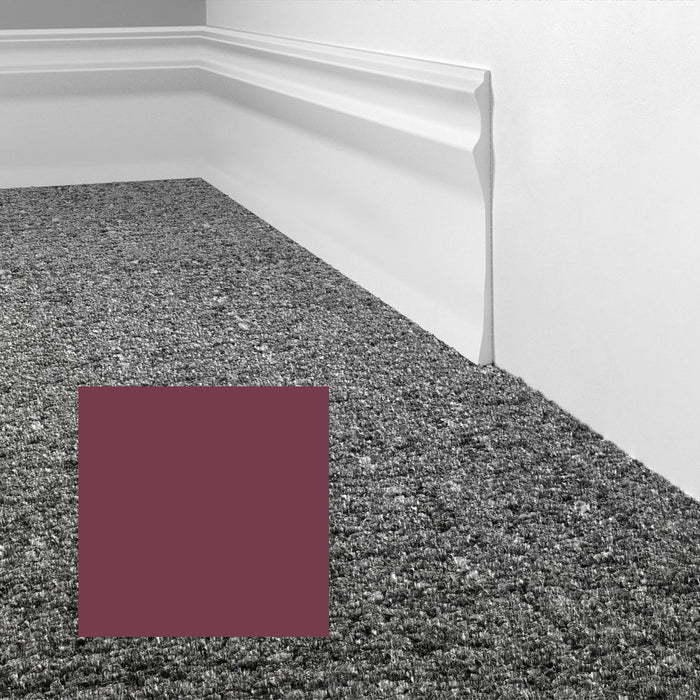 Mohawk - Elemental Edges - 6 in. Sculpted Edge Rubber Wall Base - Plum