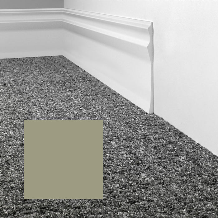 Mohawk - Elemental Edges - 4.5 in. Sculpted Edge Rubber Wall Base - Pale Olive