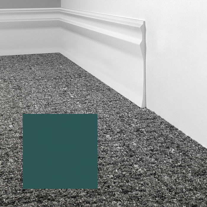 Mohawk - Elemental Edges - 6 in. Sculpted Edge Rubber Wall Base - Forest Green