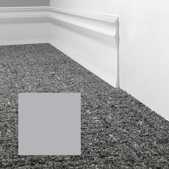 Mohawk - Elemental Edges - 6 in. Sculpted Edge Rubber Wall Base - Winter Gray