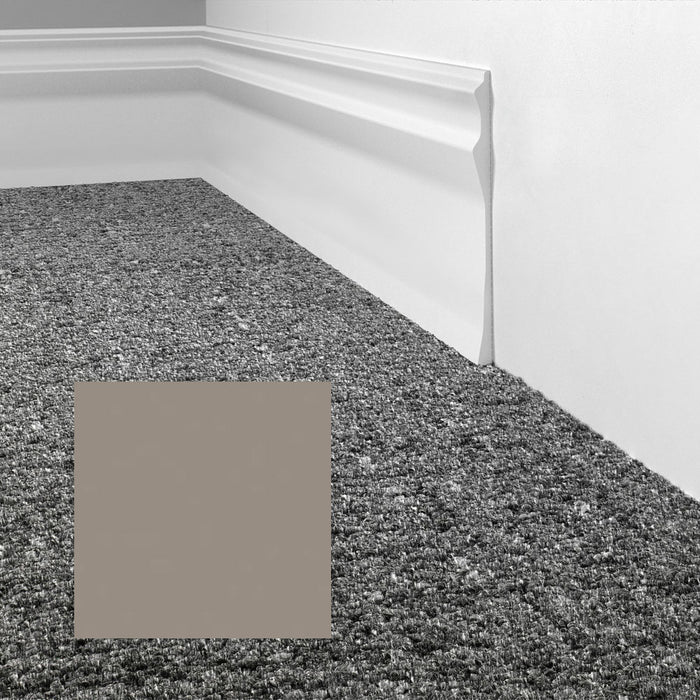 Mohawk - Elemental Edges - 6 in. Sculpted Edge Rubber Wall Base - Dust