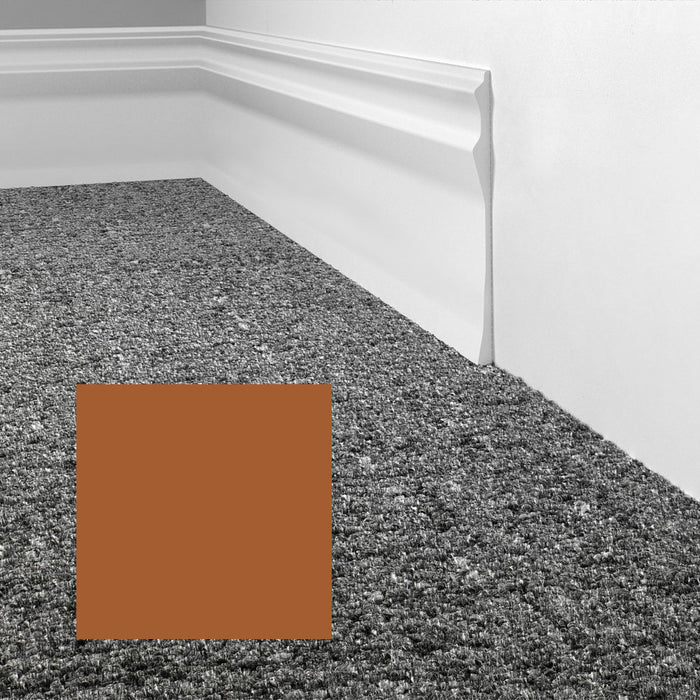 Mohawk - Elemental Edges - 6 in. Sculpted Edge Rubber Wall Base - Auburn