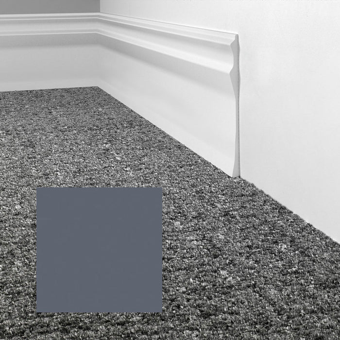 Mohawk - Elemental Edges - 6 in. Sculpted Edge Rubber Wall Base - Slate