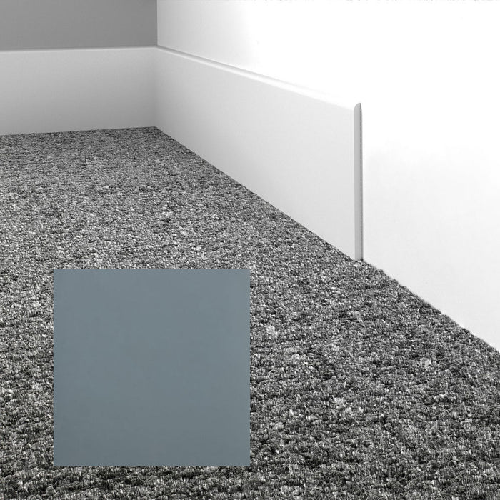 Mohawk - Elemental Edges - 3 in. Straight Cut Rubber Wall Base - Gunmetal