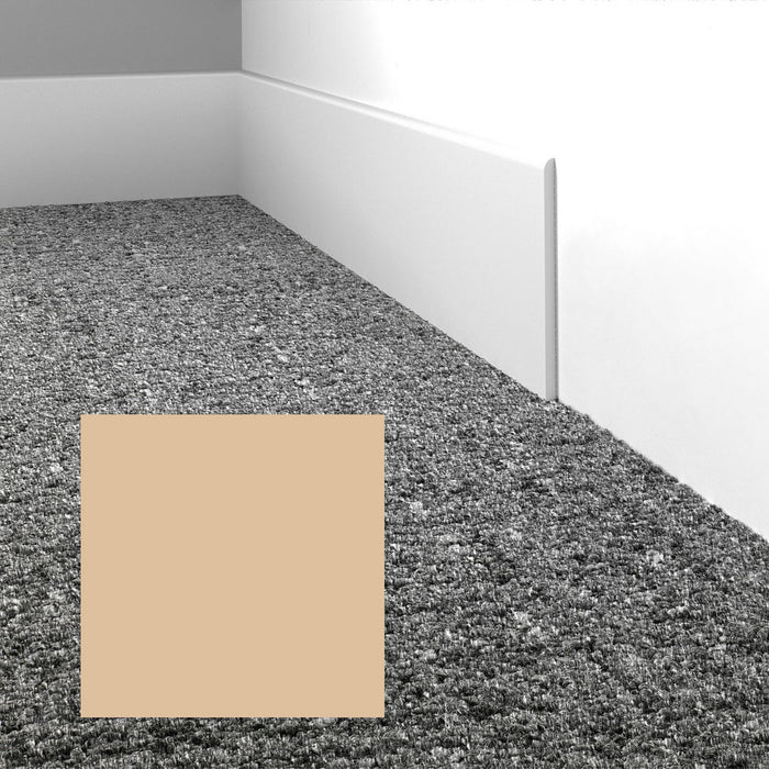 Mohawk - Elemental Edges - 3 in. Straight Cut Rubber Wall Base - Tan