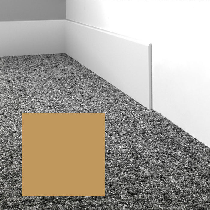 Mohawk - Elemental Edges - 3 in. Straight Cut Rubber Wall Base - Mustard