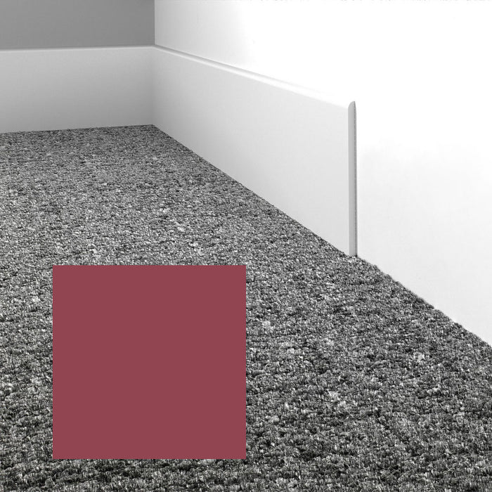 Mohawk - Elemental Edges - 4 in. Straight Cut Rubber Wall Base - Deep Rose