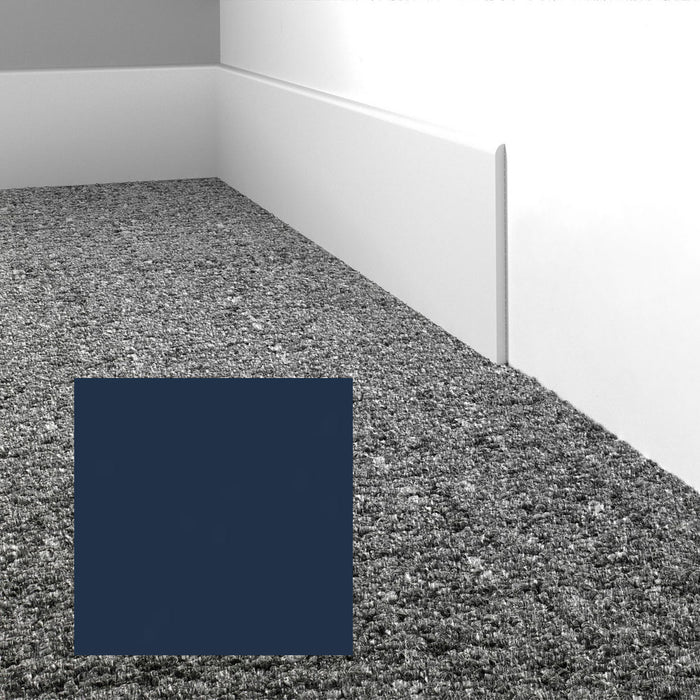 Mohawk - Elemental Edges - 4.5 in. Straight Cut Rubber Wall Base - Midnight Blue