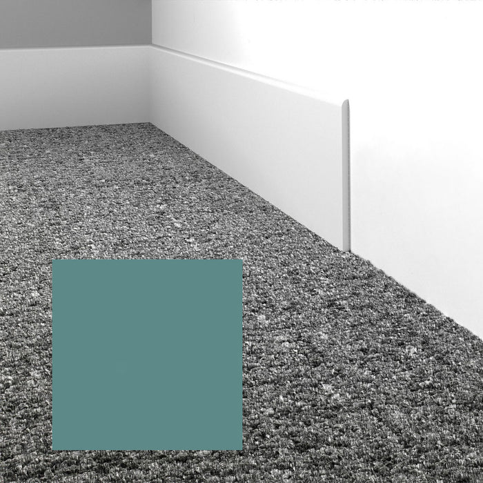 Mohawk - Elemental Edges - 3 in. Straight Cut Rubber Wall Base - Cool Mint
